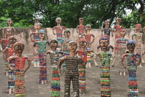 Jim Anderson - Nek Chand sculptures - Chandigarh India